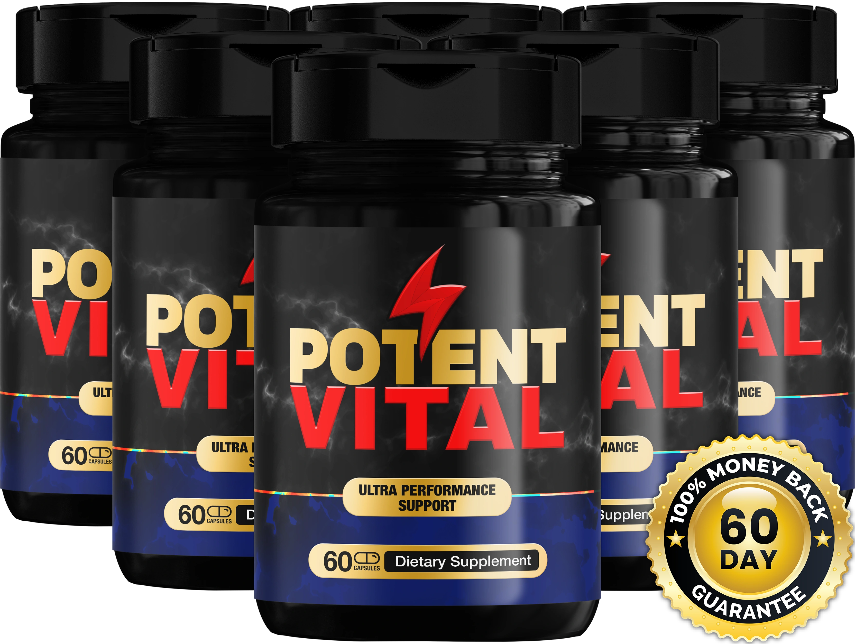 PotentVital       6 Bottle Bundle – Best Value Energy & Metabolism Support